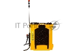 Опрыскиватель аккумуляторный Huter SP-12AC, аккумуляторный, ранцевый, 12л, желтый/черный