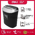 Уничтожитель бумаг Deli E9948, Shred capacity: 10 sheets; Shred size: 5*38mm; Security level: 3