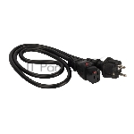 Шнур питания Lanmaster LAN-PP19L/SH-0.5-BK C19-Schuko проводник.:3x1.5мм2 0.5м 220В 16А черный