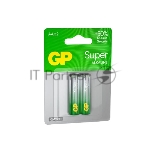 Алкалиновые батарейки GP Super Alkaline G-Tech 15А АA - 2 шт. на блистере