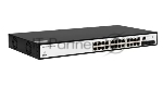 Управляемый коммутатор SNR уровня 2+, 24 порта 10/100/1000Base-T с поддержкой POE, 4 порта 1/10G SFP+, бюджет POE 370W