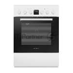 Плита электрическая Maunfeld MEC67CW08TD белый, конфорок 4 шт, духовка 59 л, 60 см x 85 см x 60 см