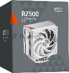 Устройство охлаждения (кулер) PcCooler RZ500 Soc-AM5/AM4/1200/1700/1851 белый 4-pin 32dB Al+Cu 250W Ret (RZ500-WHNWNX-GL)