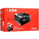 Блок питания  ADATA XPG Core Reactor II COREREACTORII750GOLD RTL (COREREACTORII750G-BKCEU), 750Вт, 80 PLUS Gold, 120мм, модульный, черный