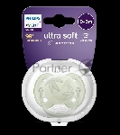 Пустышка Philips Avent ultra soft, листочки, 0-6 мес., 1 шт.