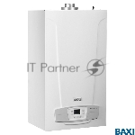 Котел газовый BAXI ECO LIFE 24F настен, 24 кВт, двухконтурный, с закрыт. кам. сгор.