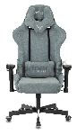 Кресло игровое Бюрократ VIKING KNIGHT LT28 FABRIC серо-голубой крестовина металл/пластик