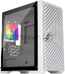 Компьютерный корпус 1STPLAYER TRILOBITE T5 White / mATX, TG / 4x120mm LED fans inc. / T5-WH-4F1-W