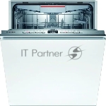 Встраиваемая посудомоечная машина Bosch SMV4HVX31E, серебристый, 59.8 см, 13 компл., 46 дБ, класс E