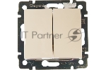 Электроустановочные изделия Legrand Legrand 774305 Выключатель Valena двухклавишный 10 AX(слоновая кость)