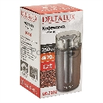 Кофемолка DELTA LUX DE-2202 коричневая