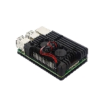 Корпус ACD RA458 Black Metal Aluminum Case with double Fans for Raspberry Pi 3B/3B+