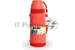 Термос Diolex DXP-600-R 600 мл, пластиковый, со стеклянной колбой, красный