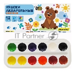 Краски акварельные Silwerhof 961139-12 Веселые друзья медовые 12цв. без кисти картон.кор.