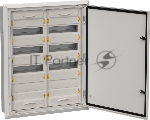 Корпус металлический IEK TITAN 5 ЩРв-96 (2х48) 755х625х130мм IP31 серый (одна дверь)