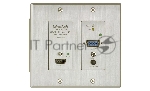 Передатчик-энкодер MuxLab 500773-TX HDMI / VGA over IP, UHD-4K, в форме декоративной настенной розетки, с PoE