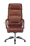 Кресло руководителя Бюрократ T-9927SL светло-коричневый Leather Eichel, кожа, крестовина металл хром