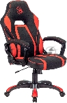Кресло игровое A4TECH Bloody GC-250, на колесиках, искусственная кожа/ткань, черный/красный