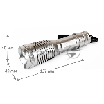 Фонарь Camelion LED5137 титан,  LED XML-T6, ZOOM, 5 реж 3XLR03 в компл., алюм., откр. блистер