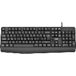 Проводная Клавиатура Philips SPK6237, USB 2.0 104 клав, высокие кн., русская заводская раскладка, чёрный
