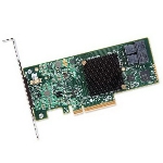 Адаптер HBA Broadcom 9300-8I SGL (LSI00344 / H5-25573-00 / H5-25573-00G) PCIe 3.0 x8 LP, SAS/SATA 12G HBA, 8port(2*int SFF8643), 3008 IOC, {5} (007080)