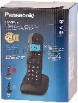 Телефон беспроводной (DECT) Panasonic KX-TGB610RUR, Монохромный, АОН, черный/красный