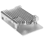 Корпус Qumo Aluminum case without fan, Raspberry Pi 3, silver(RS024)