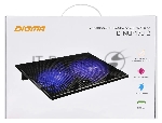 Подставка для ноутбука Digma D-NCP170-2 17"390x270x27мм 2xUSB 2x 150ммFAN 600г черный
