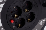 Удлинитель на катушке 4х30м 2P+PE 16А УК30 с термозащ. 3х1.5кв.мм GENERICA IEK WKP20-16-04-30-G