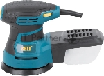 Шлифмашина эксцентриковая FIT OS-350, 350 Вт, 3000-13000 об/мин, 125 мм, 1,5 кг, липучка, пластик. контейнер, коробка