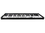 Клавиатура MIDI [AX-1973K] Axelvox [KEY49j Black] 4-октавная (49 клавиш) динамическая USB, 3 кнопки, джойстик (Pitch Bend и Modulation), 1 программируемый фейдер, вход Sustain педали, выключатель питания, питание от USB. Цвет черный.
