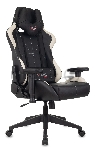 Кресло игровое Бюрократ VIKING 5 AERO WHITE черный/белый искусственная кожа