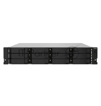 Сетевое хранилище без дисков SMB QNAP TS-1232PXU-RP-4G 12-Bay quad-core 64-bit AL324 1.7 GHz rackmount NAS with 250W redundant PSU, 4GB DDR4 UDIMM RAM (max 1x16GB), SATA 6Gb/s, 2x 10GbE SFP+ LAN, 2x2.5 GbE LAN, 1x PCIe Gen2 x2 slot. W/o RAIL-B02