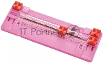Резак дисковый Kw-Trio 13045pink A4/6лист./230мм/ручн.прижим