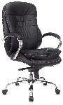 Кресло руководителя Бюрократ T-9950/BLACK-PU сиденье черный, искусственная кожа, крестовина хром