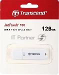 Флеш Диск Transcend 128Gb Jetflash 730 TS128GJF730 USB3.0 белый