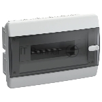 Корпус пластиковый IEK UNION Compact UIC-KP12-V-12-41-K01 ЩРВ-П-12 IP41 черная прозрачная дверь