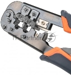 Инструмент обжимной Hyperline HT-N5684R для RJ-45/RJ-12/RJ-11 синий/оранжевый