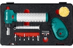Газовый паяльник KRAFTOOL MULTI TORCH набор 8-в-1, 30-150 Вт, горелка, фен, пьезоподжиг, 1300°С