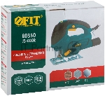 Лобзик Fit 80350, 600Вт, 0-3000 ход/мин, БзП, маятник, 65 мм, рез. накл., коробка