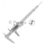 Электронный штангенциркуль Deli DL91200  200мм, метрическая/дюймовая конвертация, нержавеющая сталь, 3 кнопочное управление, светодиодный дисплей, 1,5В SR44.