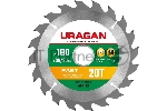 Диск URAGAN Fast 180х30/20мм 20Т, диск пильный по дереву