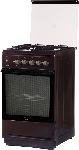 Плита газовая Flama N FG 24237 B коричневый, конфорок 4 газовых, духовка 50 л, 50 см x 85 см x 60 см