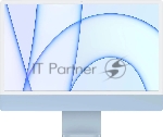 Моноблок Apple iMac A2438 24" 4.5K M1 8 core 8Gb SSD256Gb 8 core GPU macOS GbitEth WiFi BT клавиатура мышь Cam синий 4480x2520