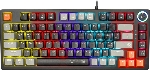 Механическая клавиатура Defender Wildfire GK-213 RU,чер/сер,82кн,TNT розов,1.5м_1
