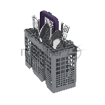 Посудомоечная машина Beko DVS050R02S, серебристая, 44.8 см, 10 компл., 49 дБ, класс A