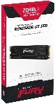 Твердотельный накопитель Kingston SSD Fury Renegade, 2048GB, M.2(22x80mm), NVMe, PCIe 5.0 x4, 3D TLC, R/W 14700/14000MB/s, IOPs 2 200 000/2 200 000, TBW 2000, DWPD 0.5 (12 мес)