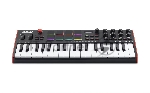 Клавиатура MIDI [MPKMINIPLUS] AKAI [MPK Mini Plus] 37 мини-клавиш, 8 пэдов с RGB, 8 энкодеров, шаговый секвенсор, арпеджиатор, колесо pitch и modulation, OLED дисплей, выходы: CV/Gate: 3 x 1/8 Pitch/Gate/Mod, 1 x 1/8 CV Clock, вход: 1/8 CV Clock MIDI