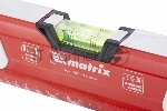 Уровень MATRIX алюминиевый, магнит фрезеров 3 глазка 2 комп, рукоятки, 1200 мм 34734