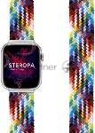 Плетеный нейлоновый ремешок для Apple Watch 42/44 mm LYAMBDA STEROPA DSN-11-44-SC Seven Color